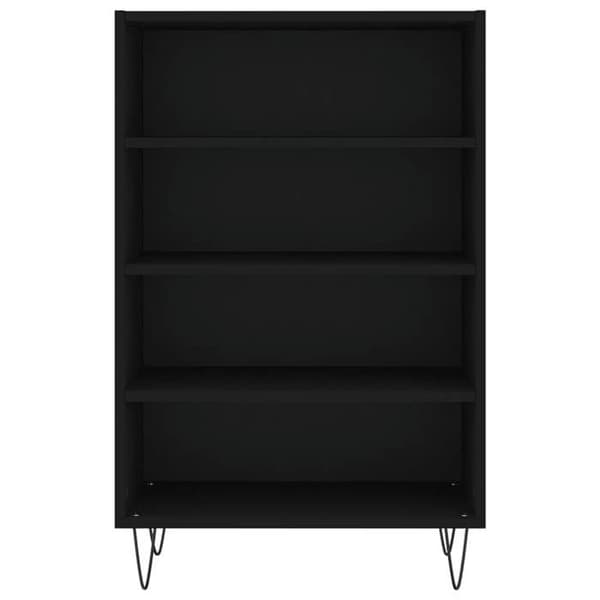 Maison Exclusive - Svart hög buffé 57x35x90 cm ingenjörsträ