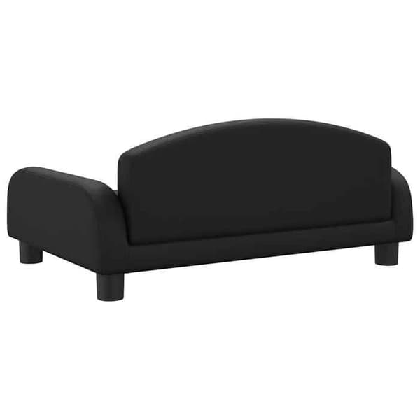 Maison Exclusive - Sort hundeseng 70x45x30 cm i kunstlæder Svart