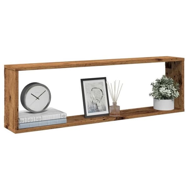 Maison Exclusive - 2 kpl vanhan puun kuutio-seinihyllyjä 100x15x30 cm
