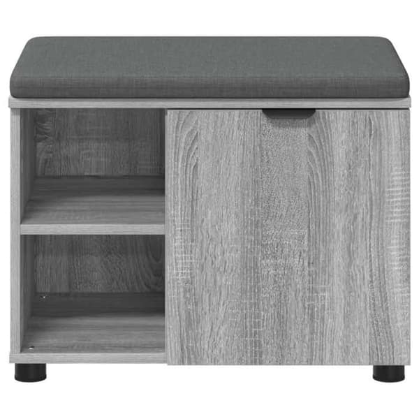 Maison Exclusive - Entrémöbel med grå Sonoma-kudde 60 x 38 x 46 cm