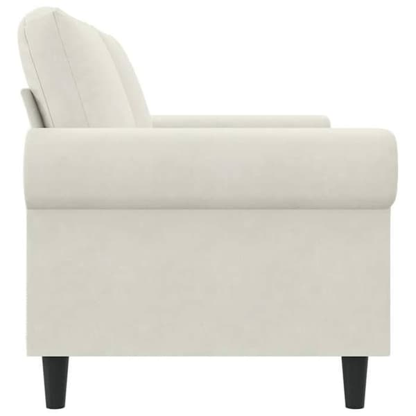 Maison Exclusive - Soffa 2-sits Creme 140 cm Sammet