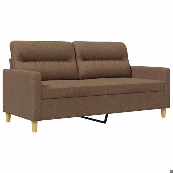 Maison Exclusive - Soffa 2-sits Brun 140 cm Tyg