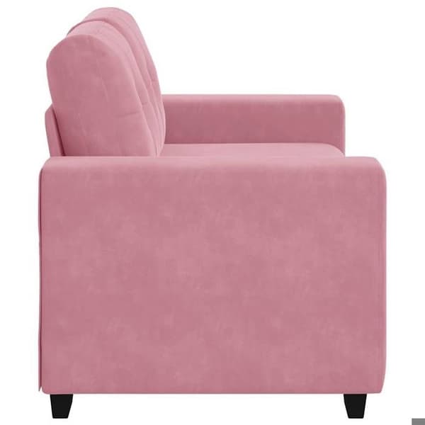 Soffa - EXKLUSIVT HUS - Loveseat - 2 platser - Rosa sammet - 160 cm Ros