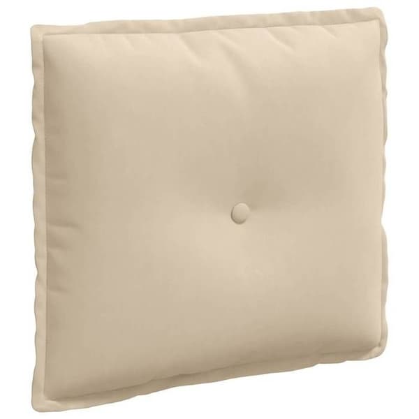Maison Exclusive - Rygpude Creme 50 x 45 cm Mikrofiberstof