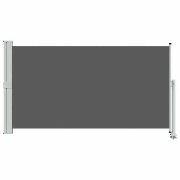 Sidemarkise - EKSKLUSIV HUS - 140 x 300 cm - Utrækkelig - 100% polyester PU stof - Malet jernramme