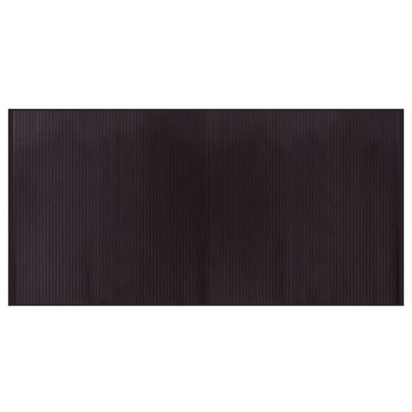 Maison Exclusive - Mörkbrun rektangulär matta 100x200 cm bambu