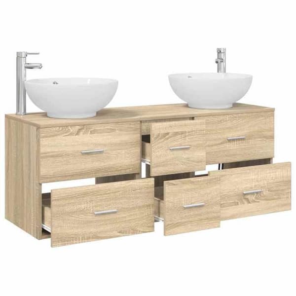 Maison Exclusive - 3-delars badrumsinredning Sonoma-ek