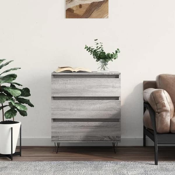 Maison Exclusive - Sonoma harmaa buffet 60x35x70 cm insinööripuuta Grå
