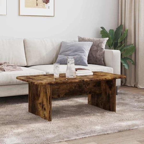 Bord - EKSKLUSIV HUS - 93x53x33 cm - Røget eg - Ingeniørtræ - Rektangulær Rökt ek