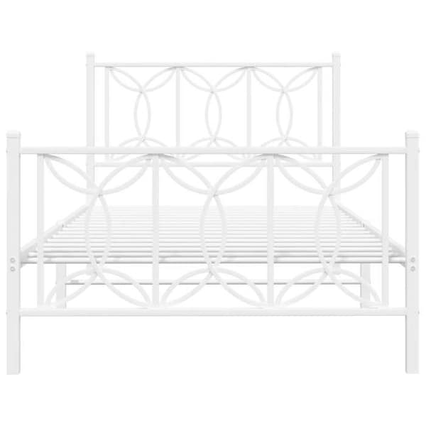 Sengestel - EKSKLUSIV HUS - 100x200 - Hvid - Metal (stål) - Opbevaring under seng Vit