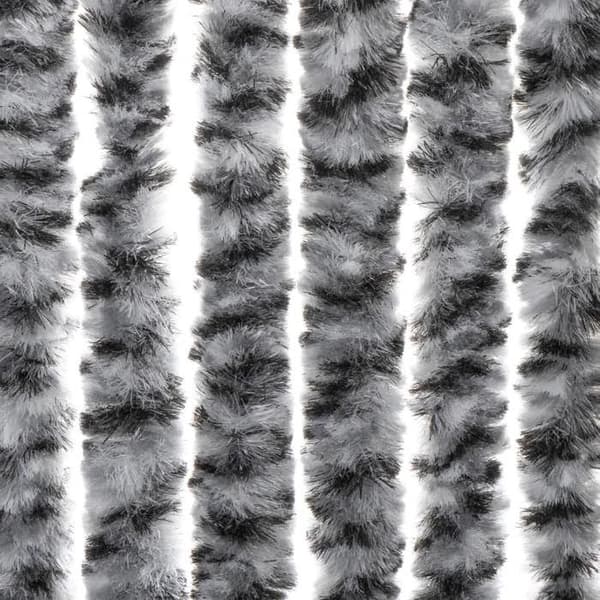 Maison Exclusive - Harmaa ja musta-valkoinen hyttysverkko 100x200 cm chenille