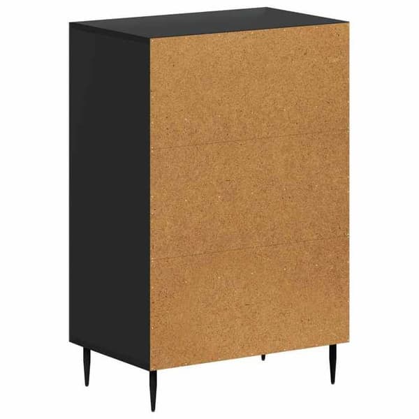 Maison Exclusive - Skoskab HAARLEM 59,5 x 39,5 x 89,5 cm Sort