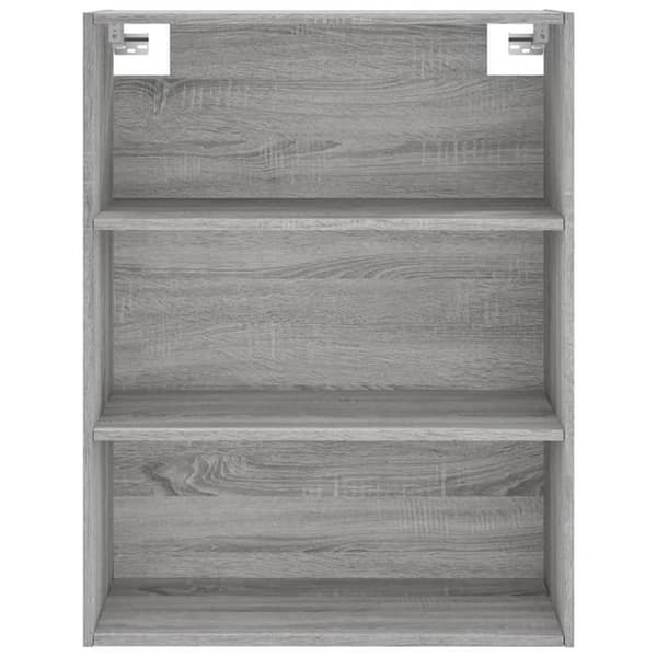 Maison Exclusive - Buffé hög Sonoma grå 69,5x34x180 cm Ingenjörsträ