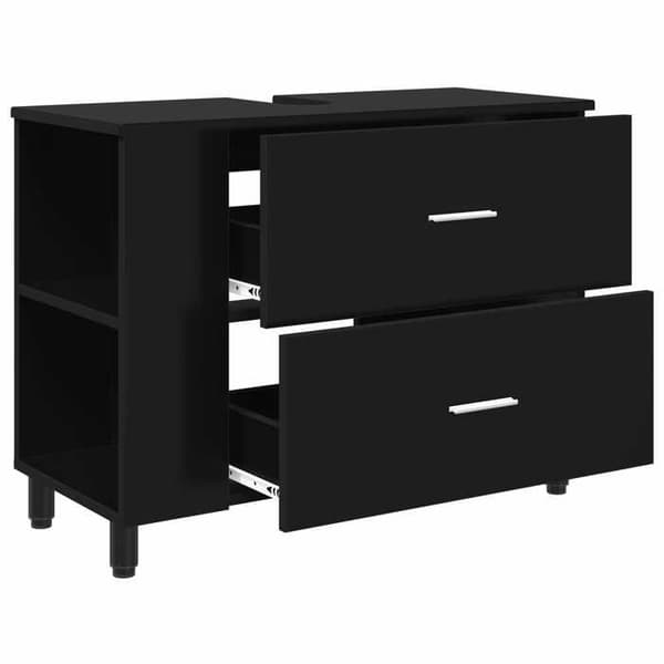Maison Exclusive - Badeværelsesvaskeskab Sort 80 x 35 x 60 cm