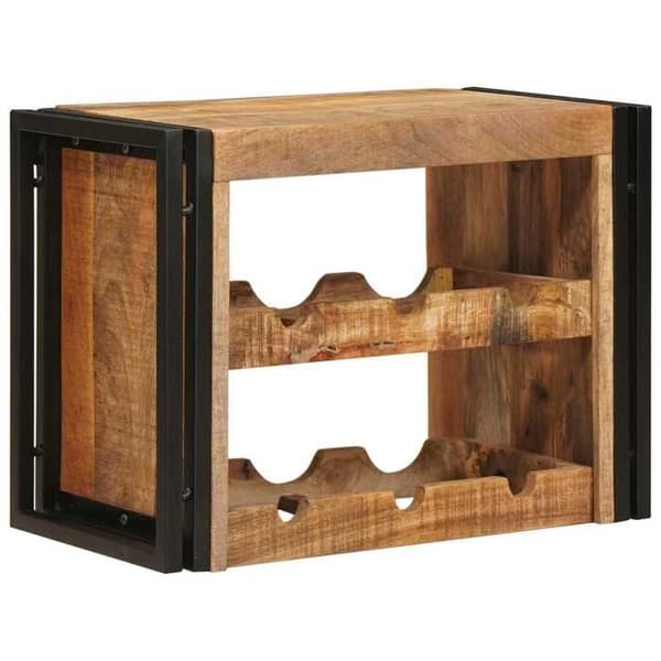 Maison Exclusive - Vinreol Brun 60 x 45 x 33 cm Solid rå mangotræ brun