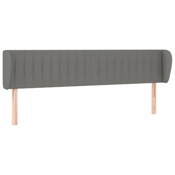 Hovedgærde - Med ører - Mørkegrå - Åndbart polyesterstof - Højdejusterbar 78/88 cm mörkgrå