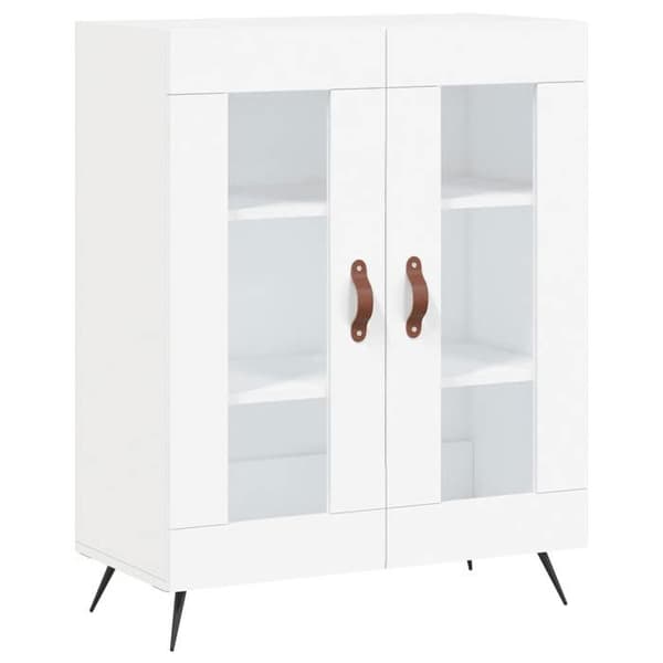Maison Exclusive - Vit buffé 69,5x34x90 cm ingenjörsträ
