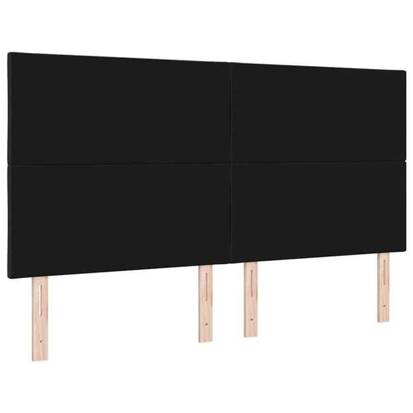 Maison Exclusive - Svart sänggavel 180 cm tyg