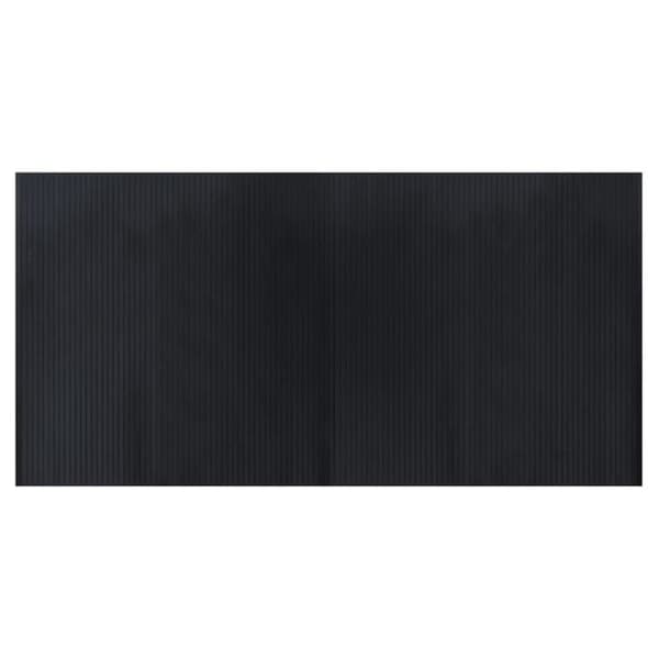 Maison Exclusive - Musta suorakulmainen matto 100x200 cm bambusta