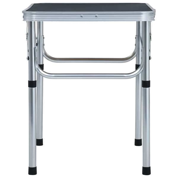 Maison Exclusive - Fällbord för camping Grå Aluminium 60x45 cm Aluminiumgrå