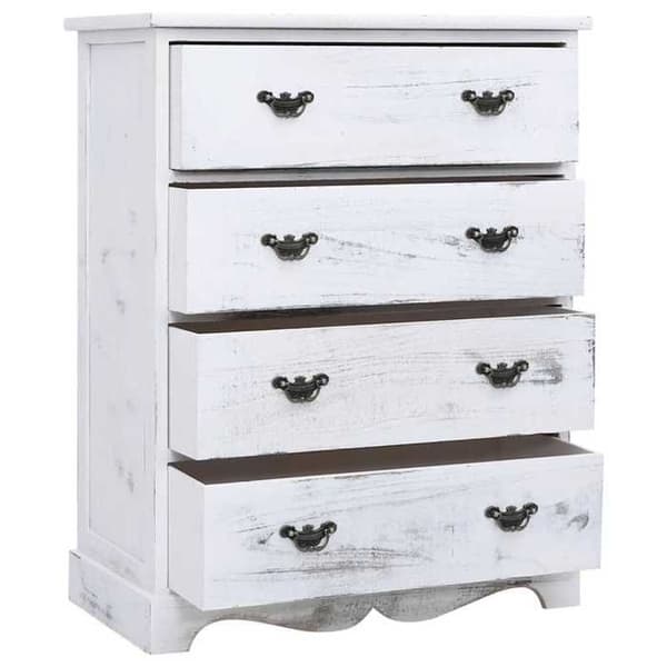 Dressoir - Maison Exclusive - Hvid - 4 skuffer - 60x30x75 cm Vit