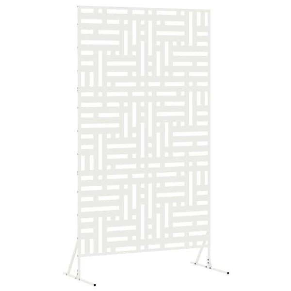 Maison Exclusive - Integritetsskärm 100 x 50 x 180 cm Vit Stål Vit