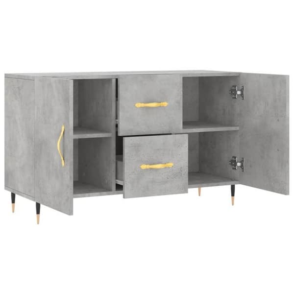 Maison Exclusive - Buffet grå beton 100x36x60 cm ingeniørtræ