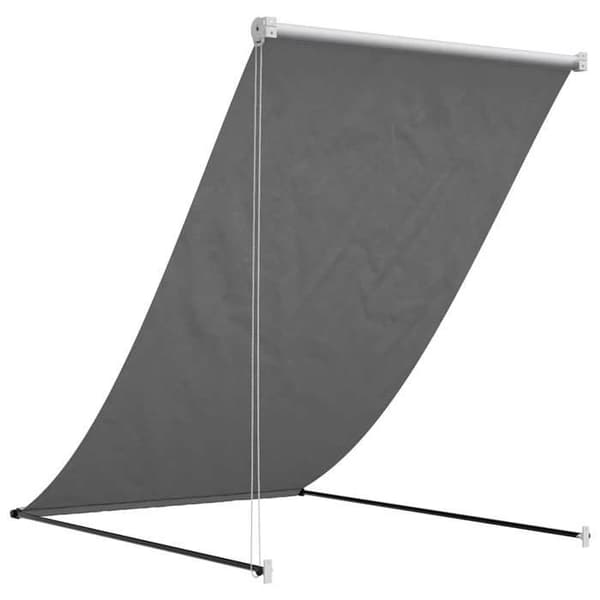 Maison Exclusive - Fällbart tak i antracit 150x150 m tyg och stål