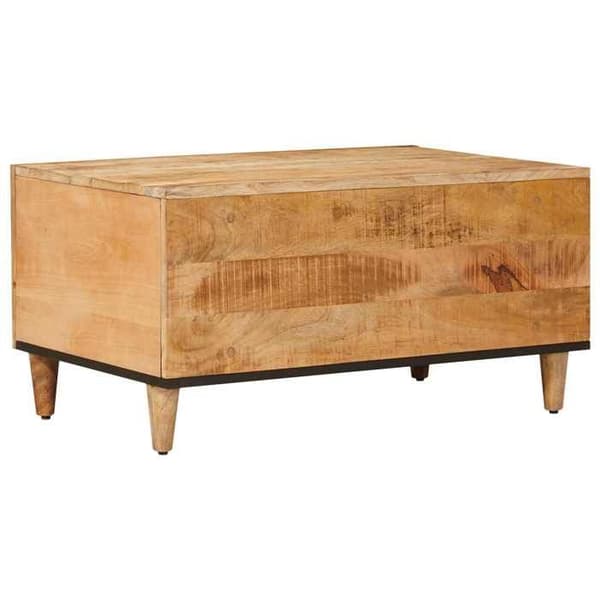 Bord - EKSKLUSIV HUS - 80 x 50 x 40 cm - Massivt mangotræ - Brun - Messingknapper brun