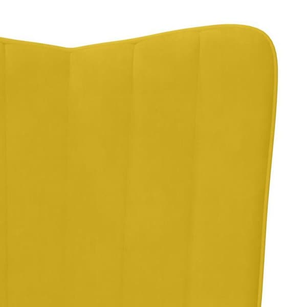 Maison Exclusive - Rentoutumistuoli Keltainen sametti