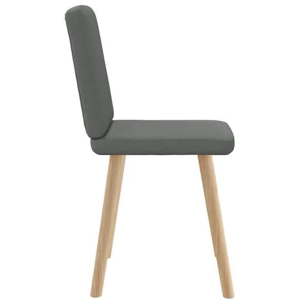 Maison Exclusive - 2 tummanharmaata kangasruokatuolin setti