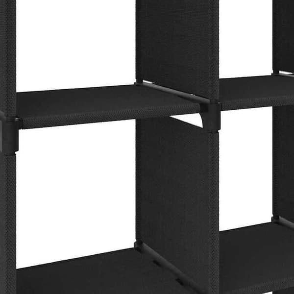 Maison Exclusive - Displayhylde 5 kuber Sort 103x30x72,5 cm Stof