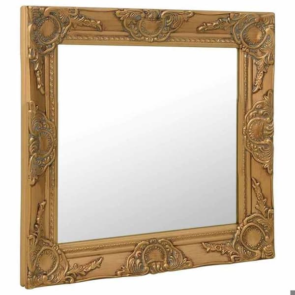 Maison Exclusive - Barockstil väggspegel 50x50 cm Guld