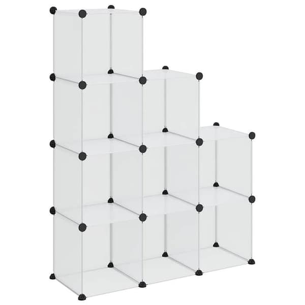 Maison Exclusive - Förvaringslådor 9 st Transparent PP Transparent