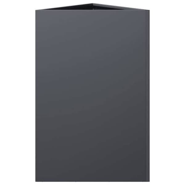 Maison Exclusive - Triangulär anthracite-jardiniär 50x43x75 cm stål