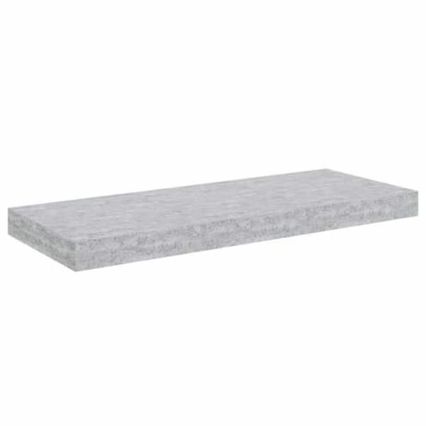 Maison Exclusive - Flydende væghylde grå beton 60x23,5x3,8 cm MDF