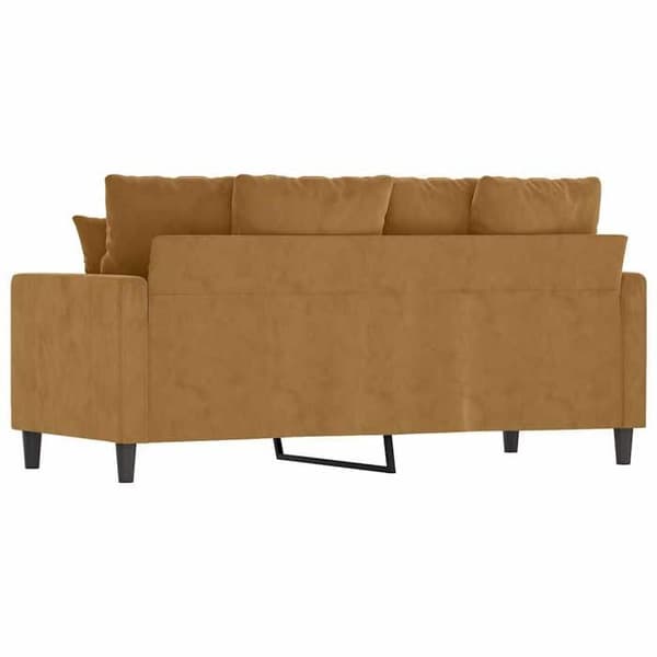 Maison Exclusive - 2-paikkainen ruskea sohva 140 cm samettia