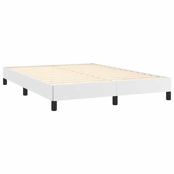 Maison Exclusive - Sängram utan madrass vit 140x200 cm konstläder