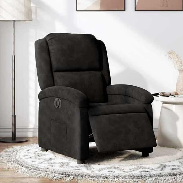 Maison Exclusive - Elektrisk vippe stol i sort velour