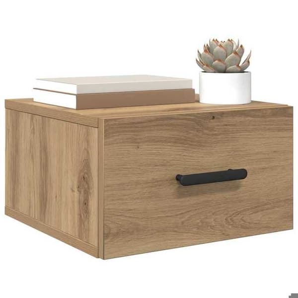 Väggskåp - EXKLUSIVT HEM - 35 x 35 x 20 cm - Ingenjörsträ - Väggmontering - Modern rektangulär design