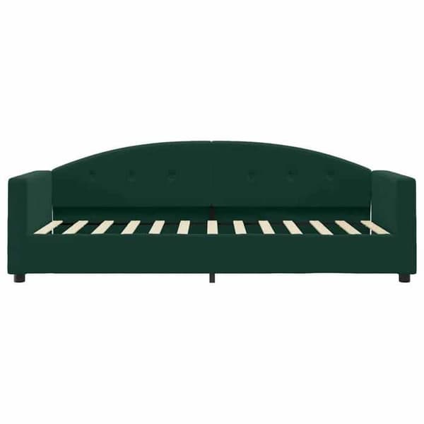 Maison Exclusive - Dagbädd med mörkgrön madrass 90x200 cm sammet Mörkgrön