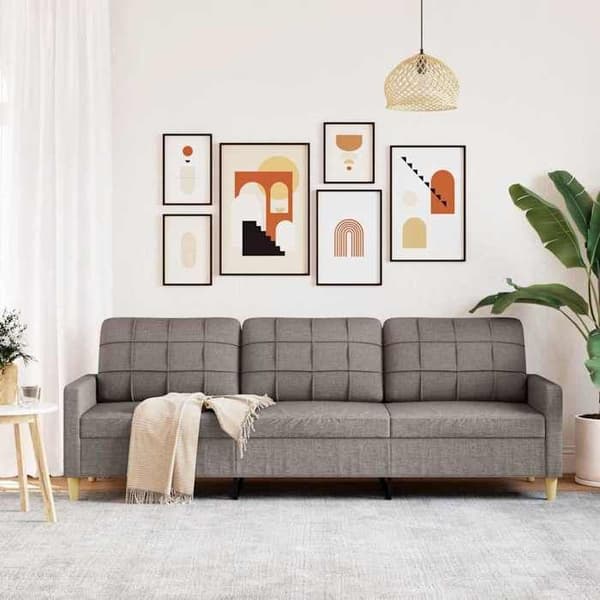 Maison Exclusive - 3-paikkainen sohva taupe 210 cm kangas