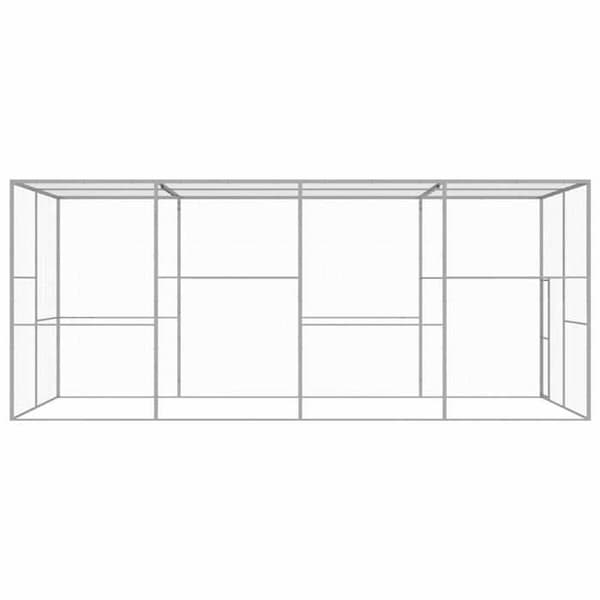 Maison Exclusive - Kattbur 6x3x2,5 m Galvaniserat stål