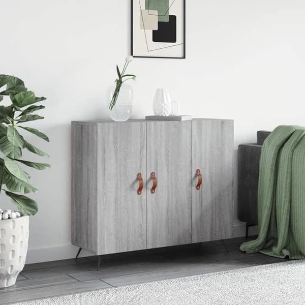Maison Exclusive - Sonoma harmaa buffet 90x34x80 cm insinööripuuta Sonoma grå
