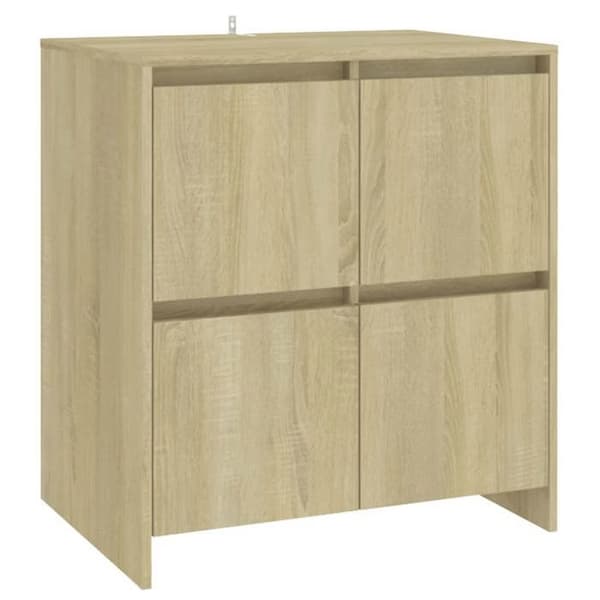 Maison Exclusive - Bufféer 2 st Sonoma ek Ingenjörsträ