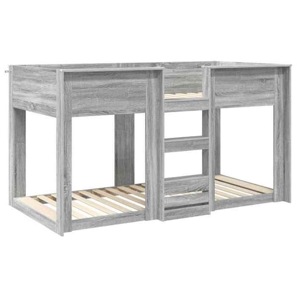 Maison Exclusive - Bunk säng för barn Grå Sonoma 75 x 190 cm