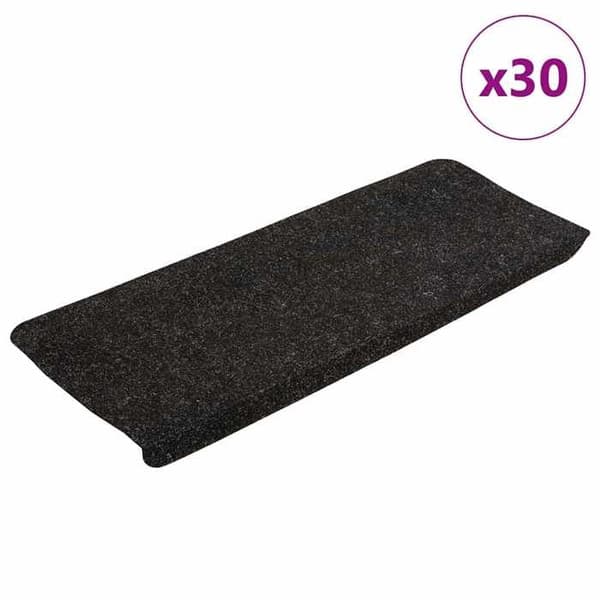 Maison Exclusive - Selvklebende trappetæpper 30 stk antracit 65x24,5x3,5 cm