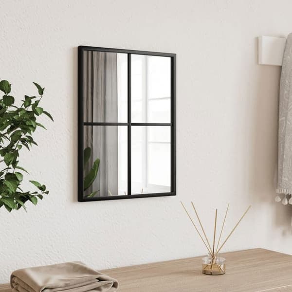 Maison Exclusive - Svart väggspegel 30x40 cm rektangulär järn