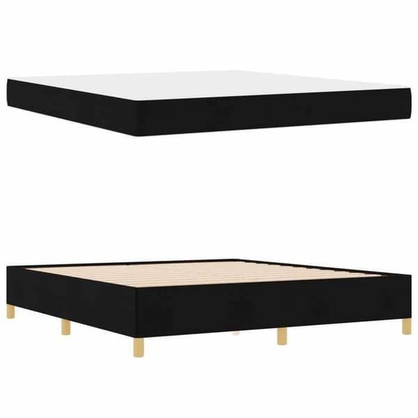 Maison Exclusive - Sängram Svart 180 x 200 cm tyg