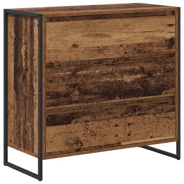 Maison Exclusive - Buffé i gammalt trä 79 x 36 x 75.5 cm Ingenjörsträ